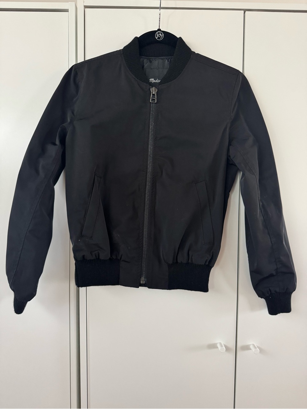 Madewell side zip bomber jacket